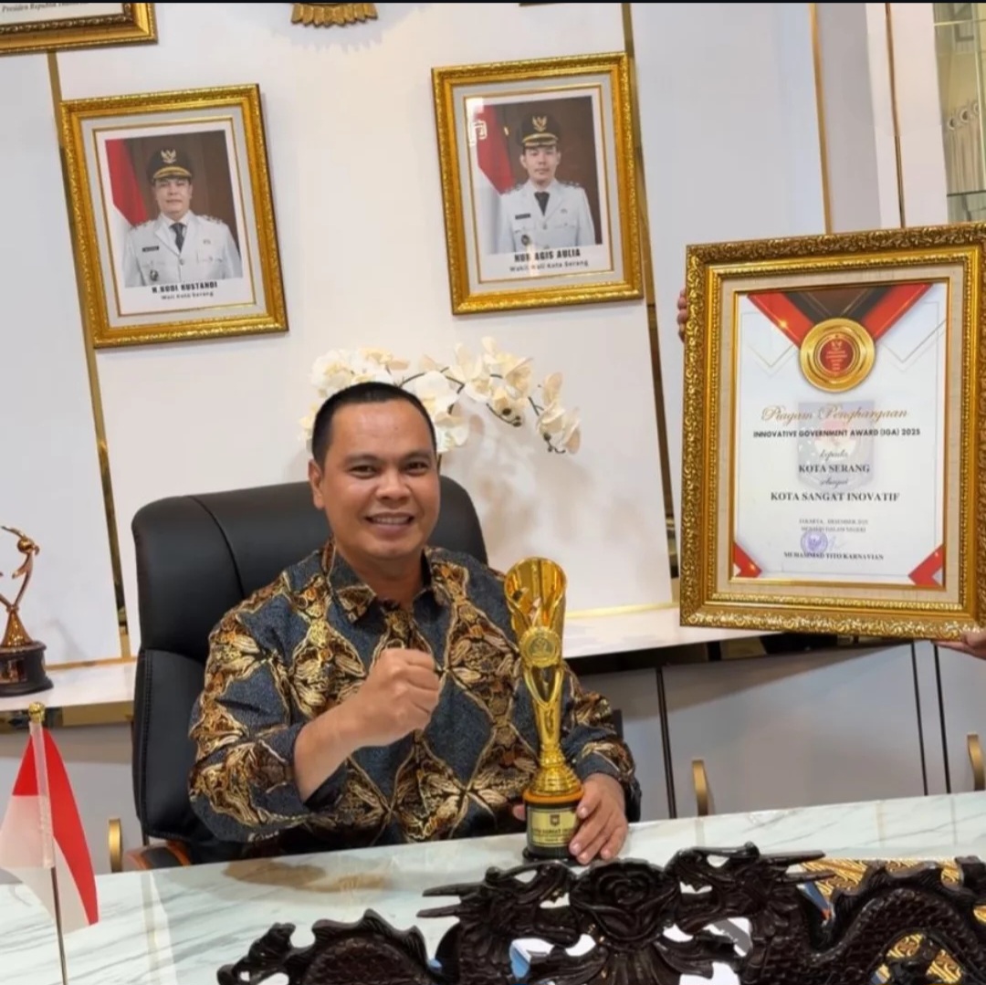 RAIH PENGHARGAAN KOTA SANGAT INOVATIF DI IGA AWARD 2025 KEMENDAGRI, WALI KOTA SERANG BUDI RUSTANDI: HASIL KEKOMPAKAN OPD