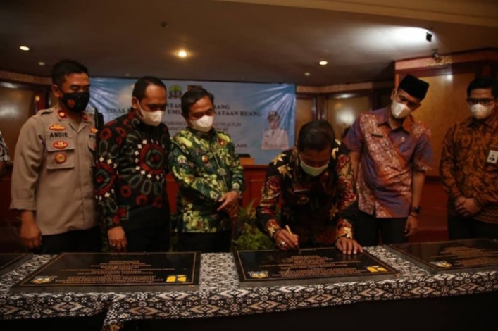 Launching Pembangunan Infrasrtuktur Bidang Sanitasi dan Air Minum di Kota Serang Tahun 2021