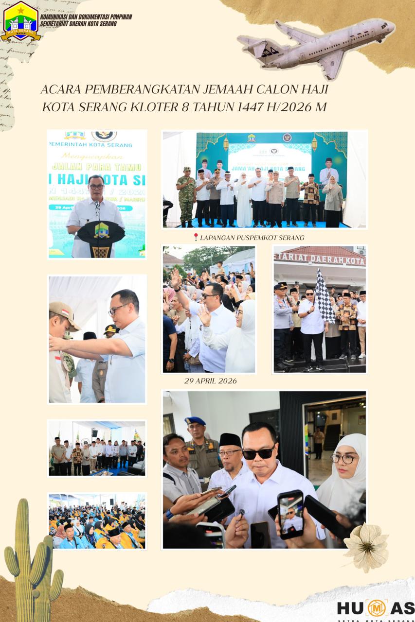 Lepas Jemaah Haji Kloter 8 Asal Kota Serang, Wali Kota Budi Rustandi Titipkan Pesan ini