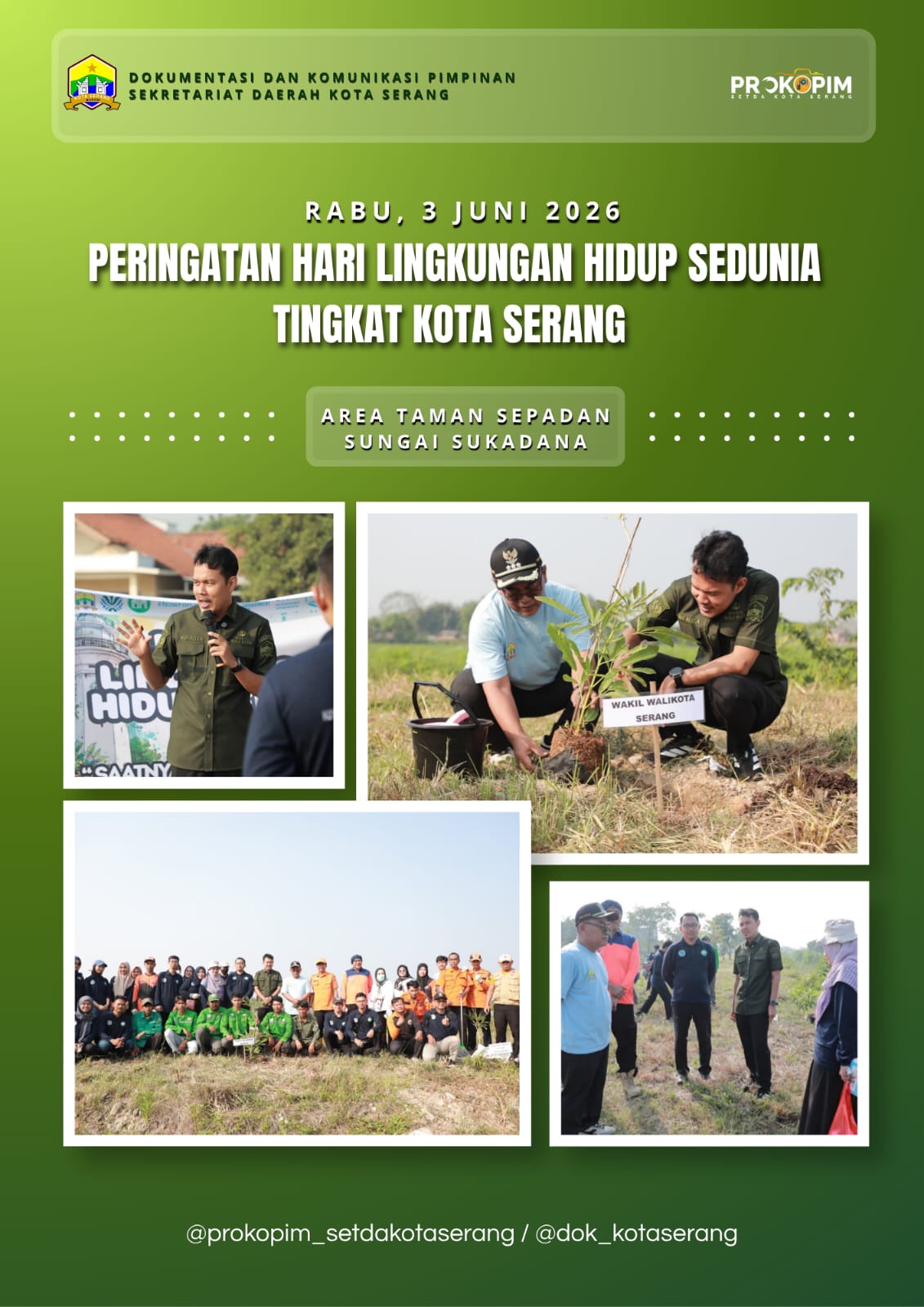 Peringati Hari Lingkungan Hidup Sedunia 2026, Wakil Wali Kota Serang Ajak Masyarakat Bergerak untuk Iklim